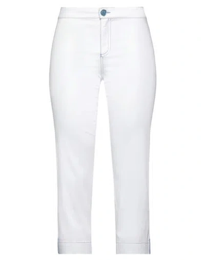 Elisa Cavaletti By Daniela Dallavalle Woman Pants White Size 30 Cotton, Elastane