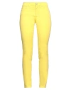 Elisa Cavaletti By Daniela Dallavalle Woman Pants Yellow Size 6 Cotton, Elastane