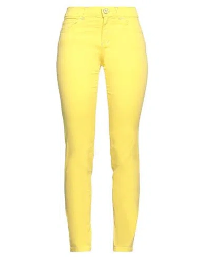 Elisa Cavaletti By Daniela Dallavalle Woman Pants Yellow Size 6 Cotton, Elastane