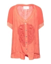 Elisa Cavaletti By Daniela Dallavalle Woman Shirt Salmon Pink Size 6 Linen, Viscose, Elastane In Red