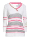 Elisa Cavaletti By Daniela Dallavalle Woman Sweater White Size 6 Cotton, Acrylic, Polyamide In White