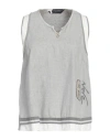 Elisa Cavaletti By Daniela Dallavalle Woman Top Light Grey Size 8 Viscose, Elastane, Cotton, Polyest In Grey