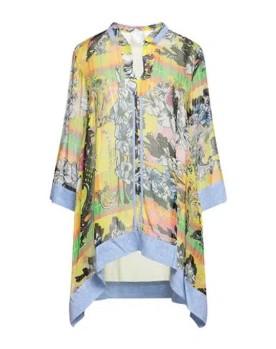 Elisa Cavaletti By Daniela Dallavalle Woman Top Yellow Size 6 Viscose, Linen, Polyester