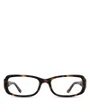 Elisa Johnson Avery Rectangular Optical Glasses, 56mm In Green