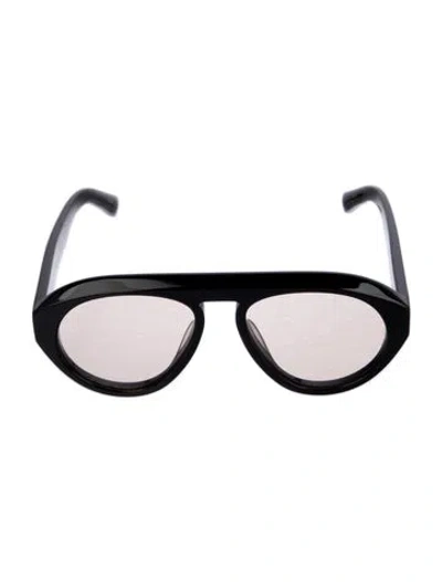 Pre-owned Elisa Johnson Aviator Tinted Sunglasses W/ Tags In Black