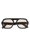 Elisa Johnson Jane 54mm Aviator Sunglasses In Black