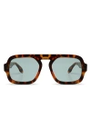 Elisa Johnson Jane 54mm Aviator Sunglasses In Brown