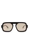 Elisa Johnson Jane Mini Sunglasses In Gloss Black