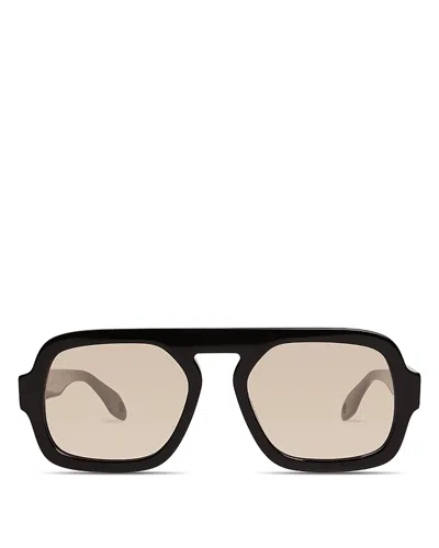 Elisa Johnson Jane Aviator Sunglasses, 54mm In Black