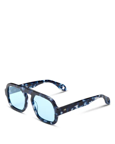 Elisa Johnson Jane Aviator Sunglasses, 54mm In Blue