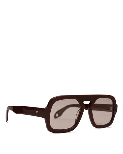 Elisa Johnson Jane Aviator Sunglasses, 54mm In Red