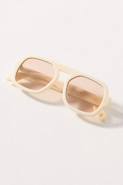 Elisa Johnson Jane Aviator Sunglasses In Neutral