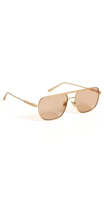 Elisa Johnson Jane Metal Sunglasses Gold