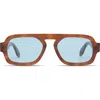 Elisa Johnson Jane Mini 52mm Aviator Sunglasses In Brown