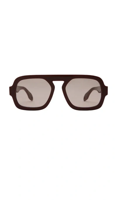 Elisa Johnson Jane Sunglasses In Burgundy