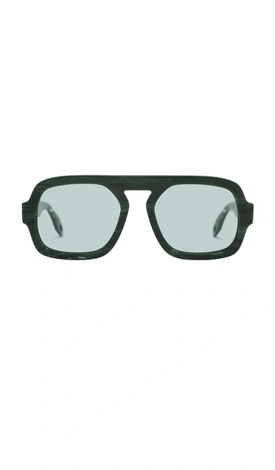 Elisa Johnson Jane Sunglasses In Green Tortoise