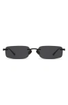 Elisa Johnson Kendall 55mm Rimless Rectangular Sunglasses In Black
