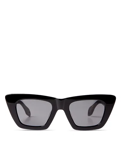 Elisa Johnson Lori Cat Eye Sunglasses, 49mm In Black