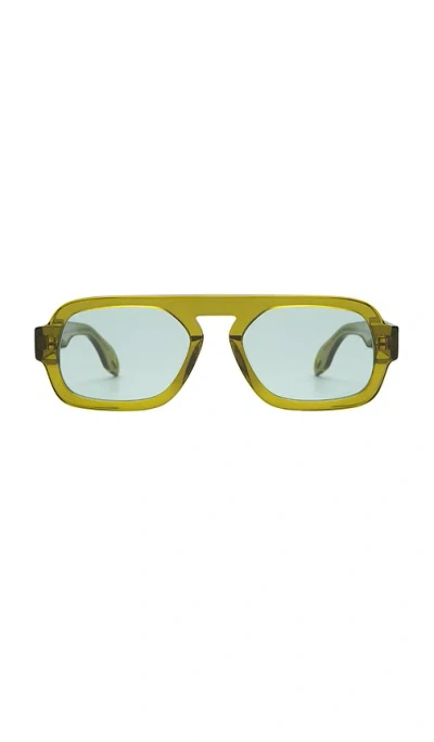 Elisa Johnson Mini Jane Sunglasses In Green
