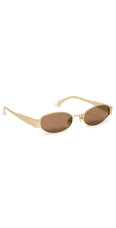 Elisa Johnson Pheobe Sunglasses Matte Gold