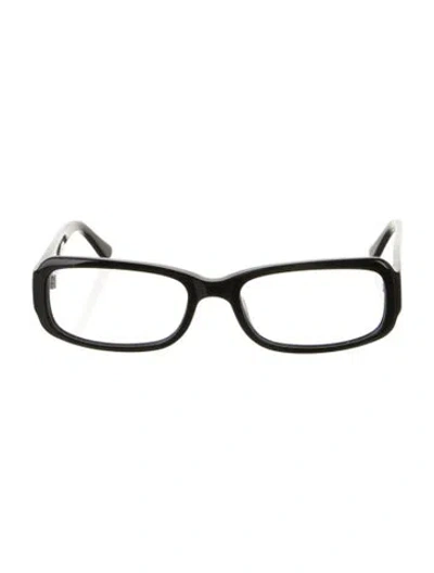 Pre-owned Elisa Johnson Square Eyeglasses In Black