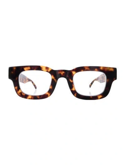 Pre-owned Elisa Johnson Square Eyeglasses In Brown
