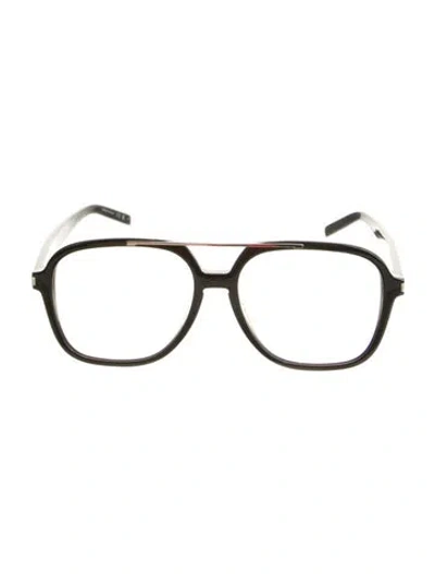 Pre-owned Elisa Johnson Square Gradient Sunglasses In Black