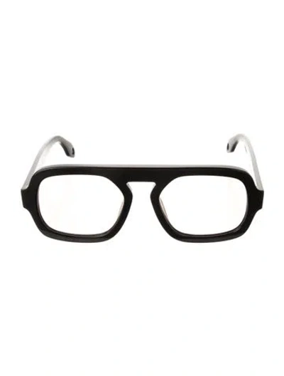 Pre-owned Elisa Johnson Square Mirrored Sunglasses W/ Tags In Black