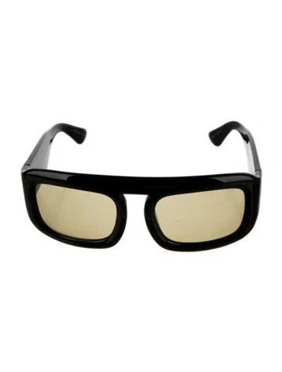 Pre-owned Elisa Johnson Square Tinted Sunglasses In Black