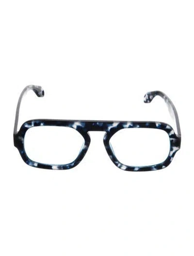 Pre-owned Elisa Johnson Square Tinted Sunglasses In Multi