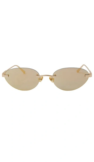 Elisa Johnson Trinity Sunglasses In Gloss Gold