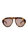 Elisa Johnson Val Sunglasses In Brown