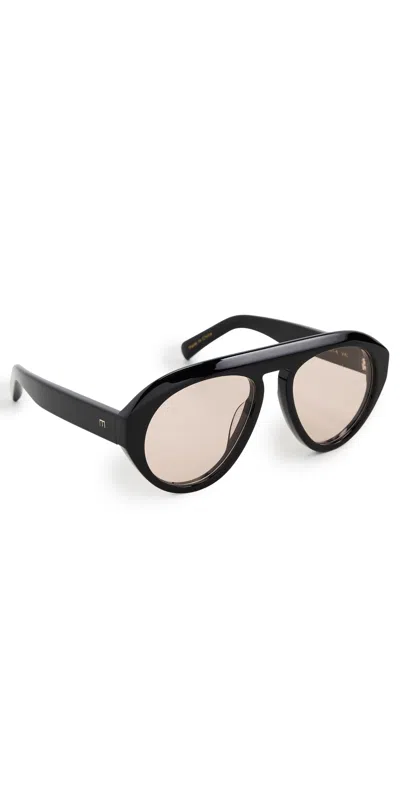 Elisa Johnson Val Sunglasses Gloss Black