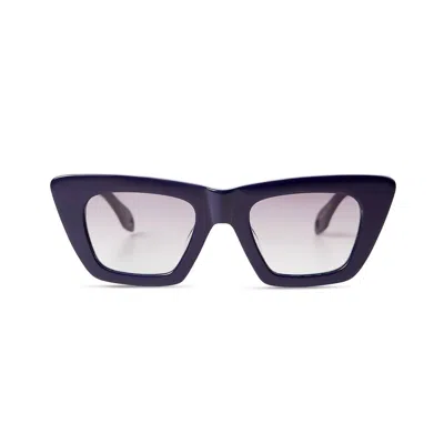 Elisa Johnson Women's Lori Sunglasses In Navy In Blue
