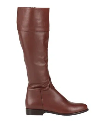 Elisa Lanci Woman Boot Brown Size 8 Soft Leather
