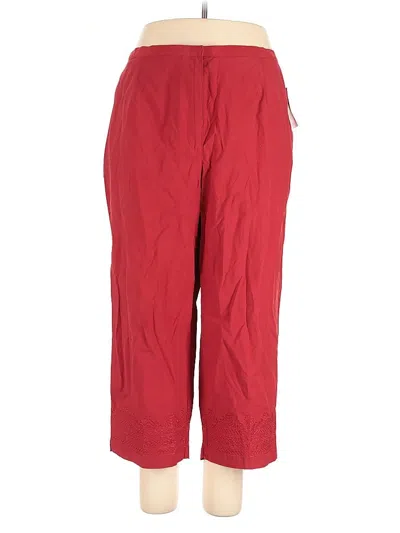 Pre-owned Elisabeth By Liz Claiborne Casual Pants In Red