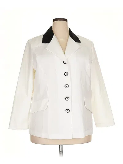 Pre-owned Elisabeth Williams Blazer Jacket In White