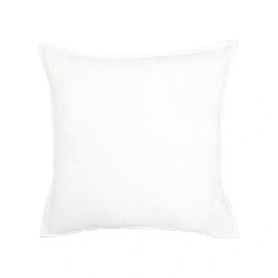 Elisabeth York 26" X 26" Chander Dove Cotton Euro Sham In White