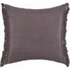 Elisabeth York 26" X 26" Lavato Fig Cotton Euro Sham In Purple