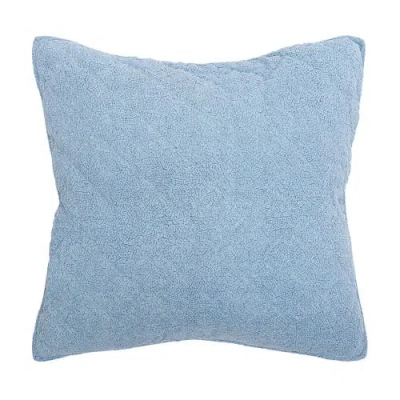 Elisabeth York 26" X 26" Savina Cotton Euro Sham In Blue