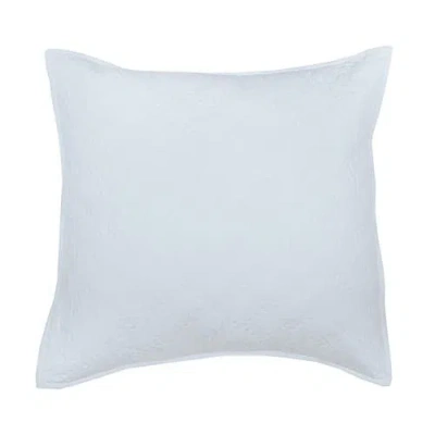 Elisabeth York 26" X 26" Sutton Fog Cotton Euro Sham In White