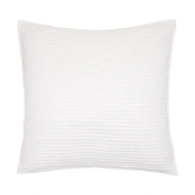 Elisabeth York 26" X 26" Tess Dove Cotton Euro Sham In White