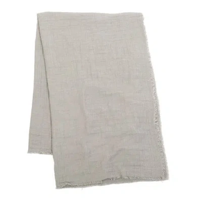 Elisabeth York 50" X 70" Feather Gauze Throw Collection In Gray