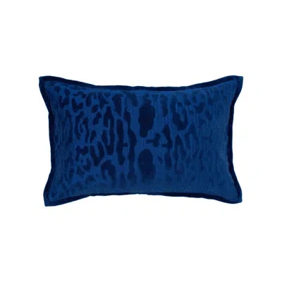 Elisabeth York Avon Navy Throw Pillow