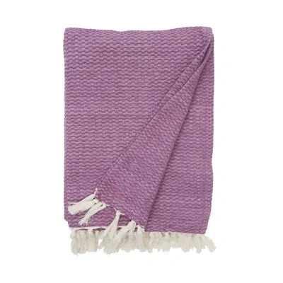 Elisabeth York Blythe Boysenberry Throw Blanket