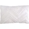 Elisabeth York Candlewick Dove Embroidered Accent Pillow Decor In White
