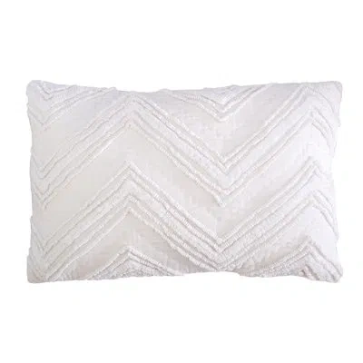 Elisabeth York Candlewick Dove Embroidered Pillow