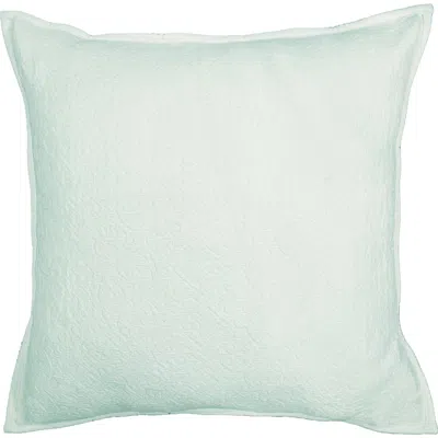 Elisabeth York Chander Sea Glass Cotton Euro Pillow Sham In Blue