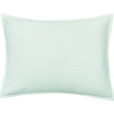 Elisabeth York Chander Sea Glass Cotton Standard Pillow Sham In Blue