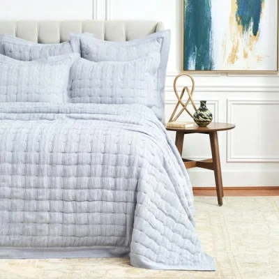 Elisabeth York Danette Fog Quilt In Blue